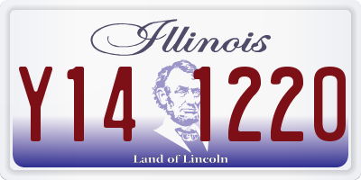 IL license plate Y141220