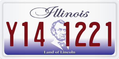 IL license plate Y141221