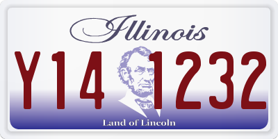 IL license plate Y141232