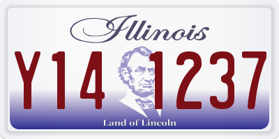 IL license plate Y141237