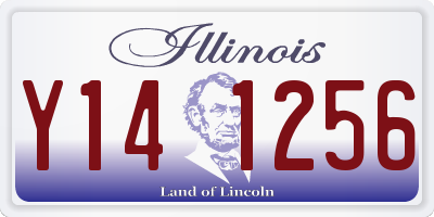 IL license plate Y141256