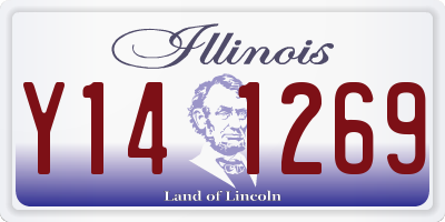 IL license plate Y141269