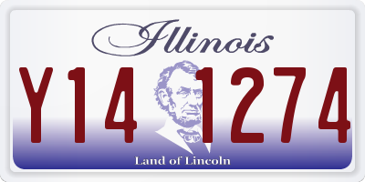 IL license plate Y141274