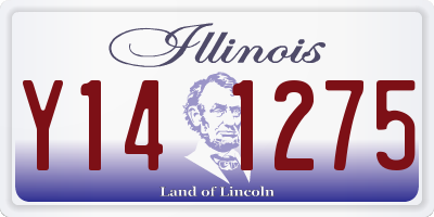 IL license plate Y141275