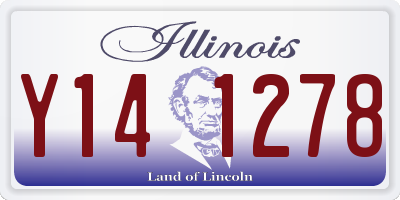 IL license plate Y141278
