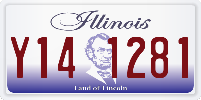 IL license plate Y141281