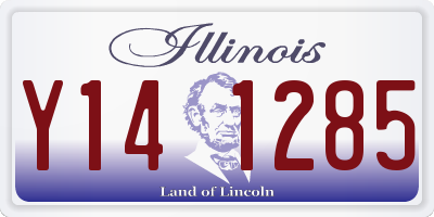 IL license plate Y141285