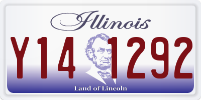 IL license plate Y141292