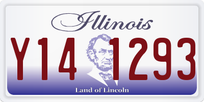 IL license plate Y141293