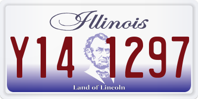 IL license plate Y141297