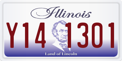IL license plate Y141301