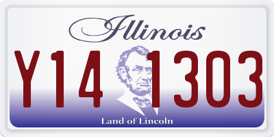 IL license plate Y141303