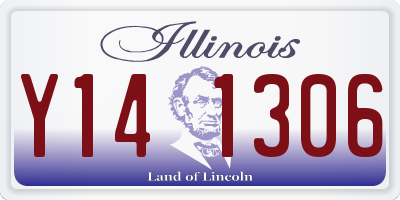 IL license plate Y141306