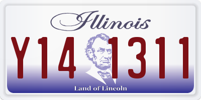 IL license plate Y141311