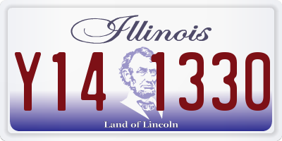 IL license plate Y141330