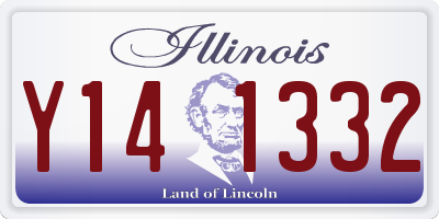 IL license plate Y141332