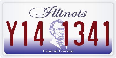 IL license plate Y141341