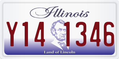 IL license plate Y141346