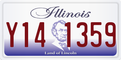 IL license plate Y141359