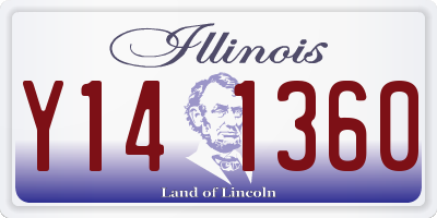 IL license plate Y141360