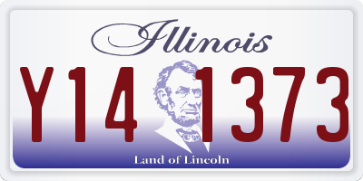 IL license plate Y141373