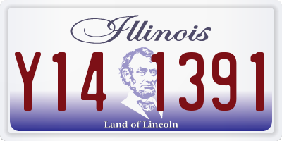 IL license plate Y141391