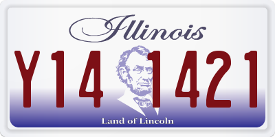 IL license plate Y141421