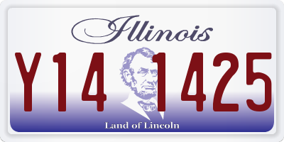IL license plate Y141425