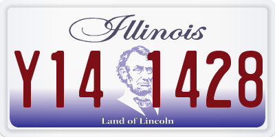 IL license plate Y141428