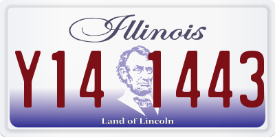 IL license plate Y141443