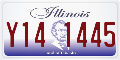 IL license plate Y141445
