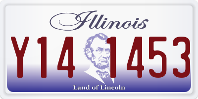 IL license plate Y141453
