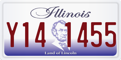 IL license plate Y141455