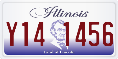 IL license plate Y141456