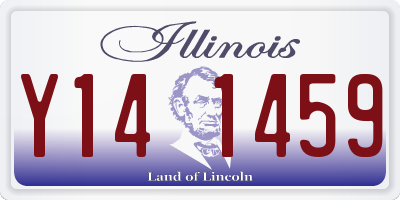 IL license plate Y141459