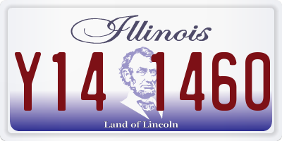 IL license plate Y141460