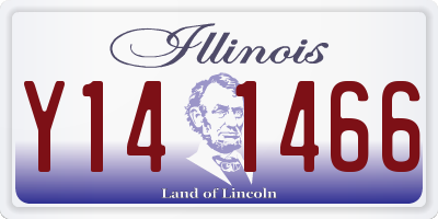 IL license plate Y141466