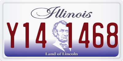 IL license plate Y141468