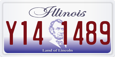 IL license plate Y141489