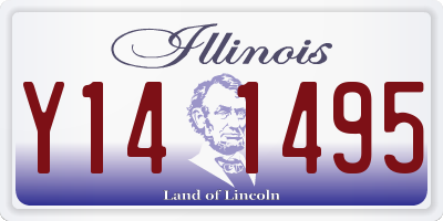 IL license plate Y141495