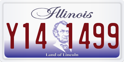 IL license plate Y141499