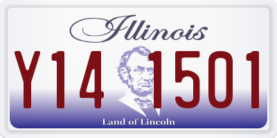 IL license plate Y141501