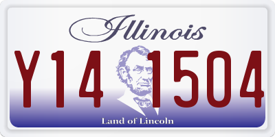 IL license plate Y141504