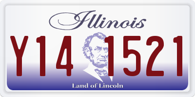 IL license plate Y141521