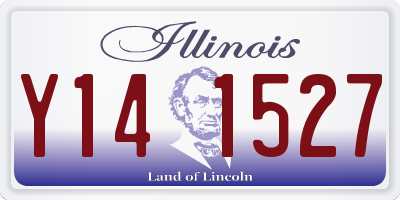 IL license plate Y141527
