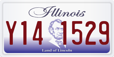IL license plate Y141529