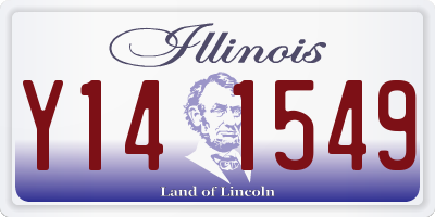 IL license plate Y141549