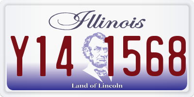 IL license plate Y141568
