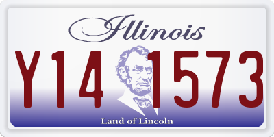 IL license plate Y141573