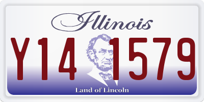 IL license plate Y141579